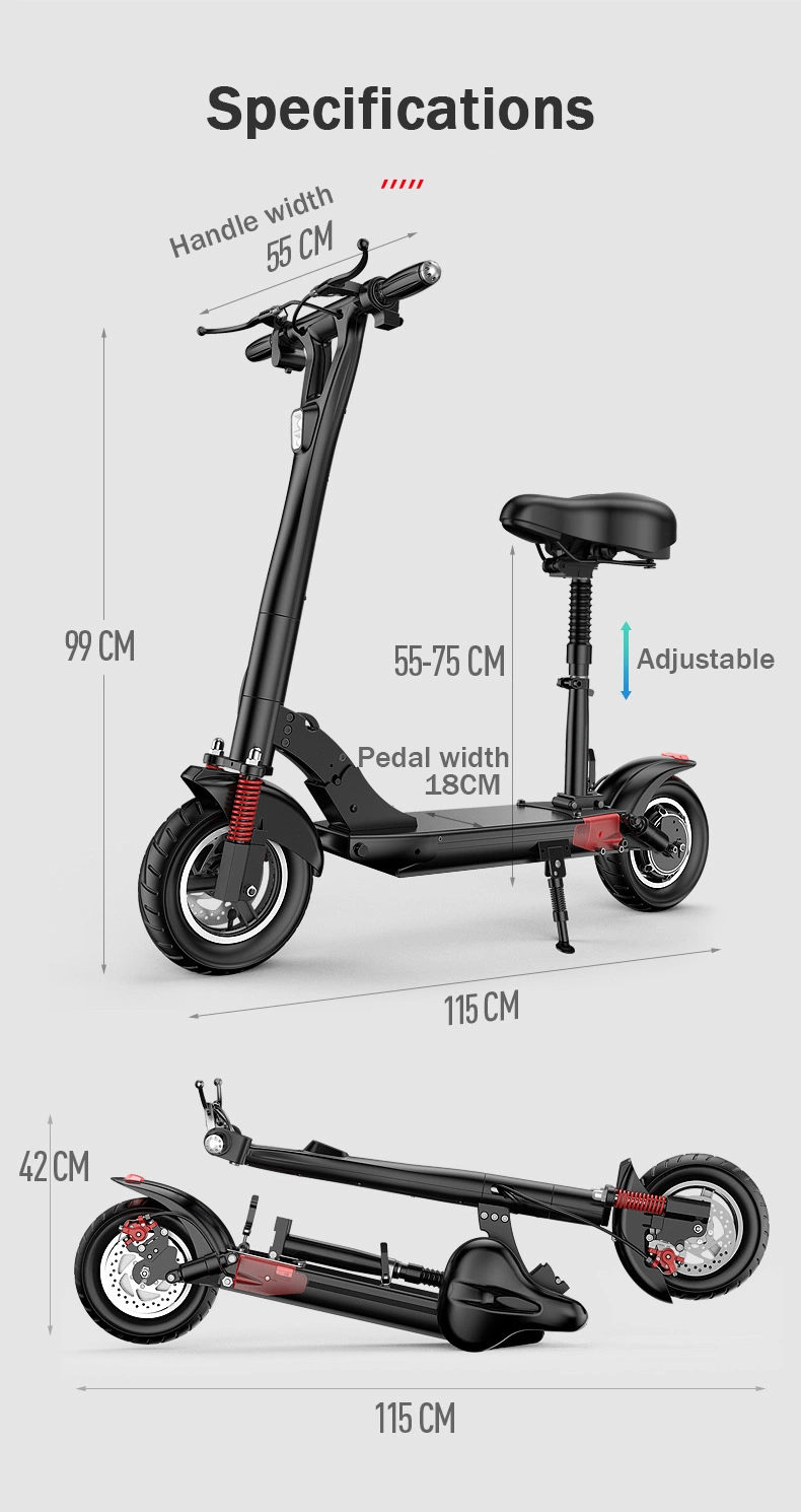 Foldable Electric Scooter 800W 2 Wheels Folding Electric Vehicle Adult