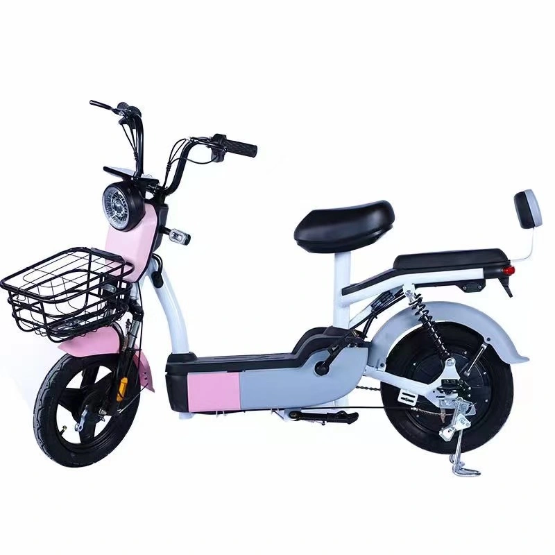 Multi-Patchwork Color Customizable Two-Wheeled Electric Bicycle Baby Seat Urban Women Moped Baby Seat Mother Bike Multi-Color Selection