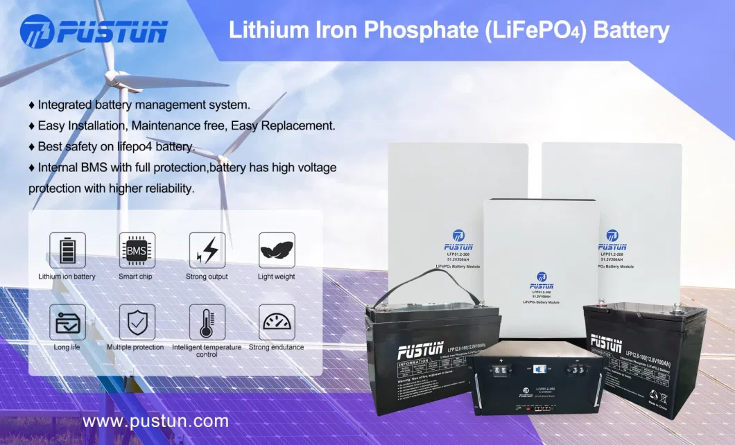 51.2V100ah Lithium Ion Li-ion LiFePO4 Solar Energy Storage Wall Mounted Rechargeable Battery