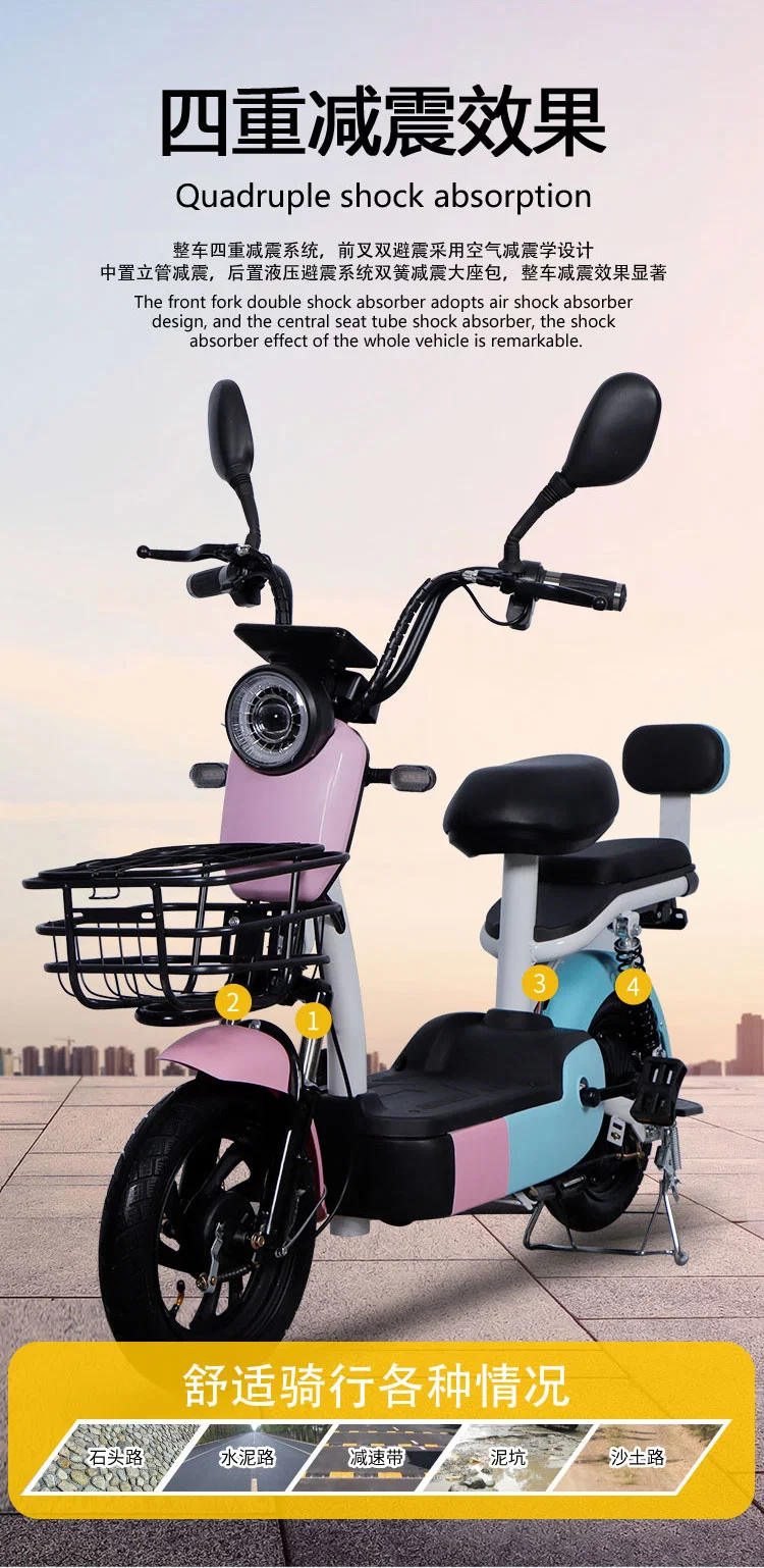 Two-Wheeled Electric Bike for Adults Shot Distance Riding Electric Bicycle
