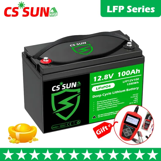 CSSUN 5Years Warranty 6000 Cycle Long Life 12V/24V/48V 50ah/100ah/200ah/400Ah LiFePO4 Lithium Ion Rechargeable Batteries for Solar/UPS/Telecom/Power Battery 
